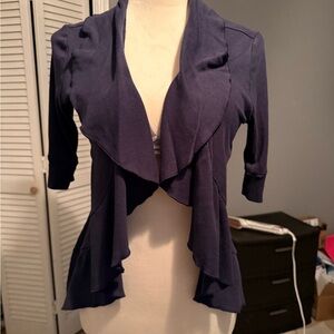 Express Navy Open Front Cardigan